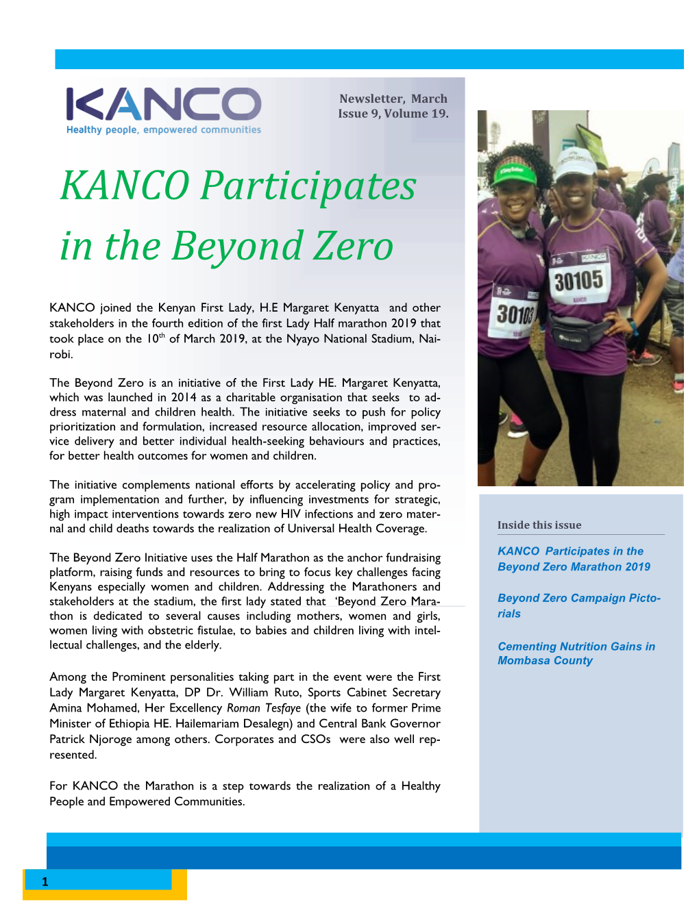 KANCO Participates in the Beyond Zero