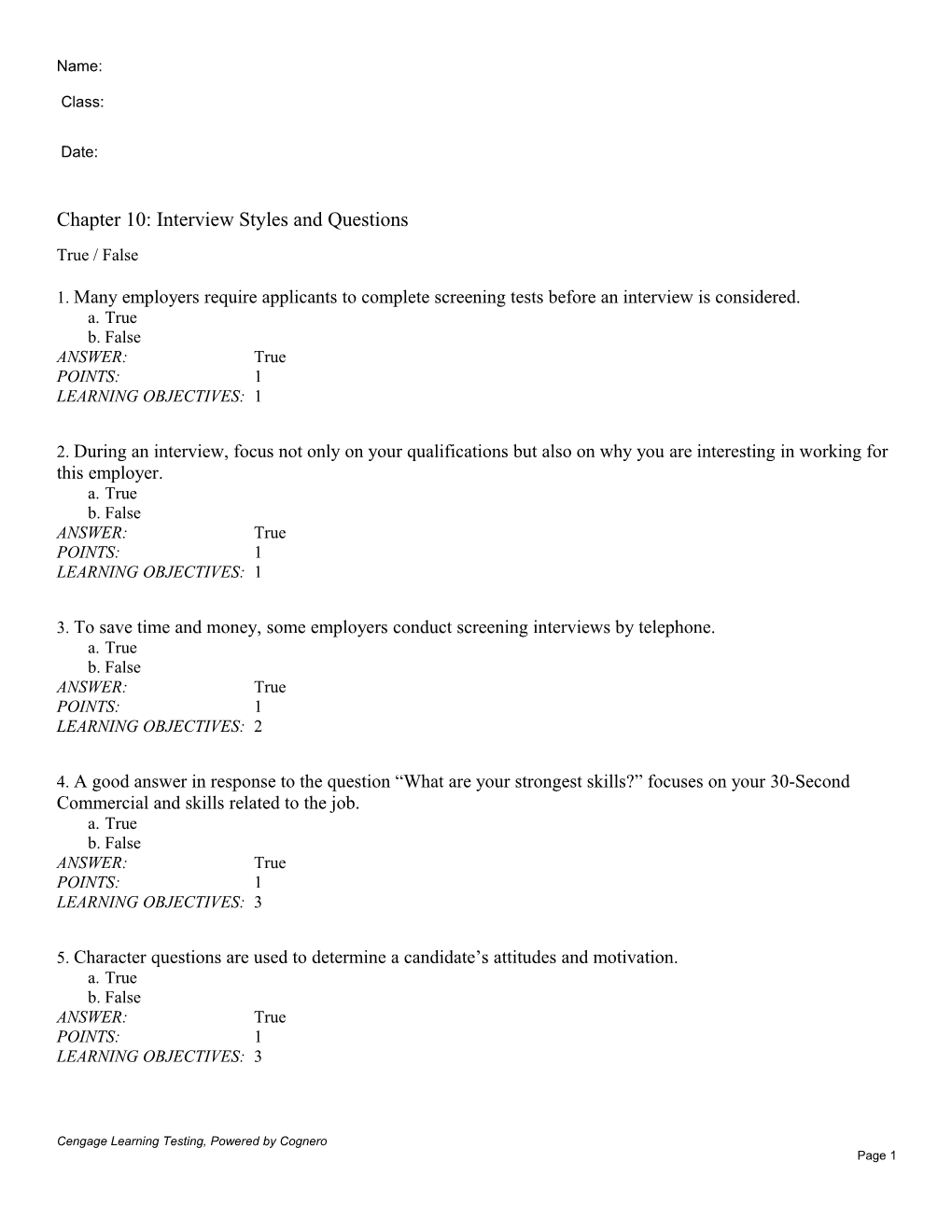 Chapter 10: Interview Styles And Questions