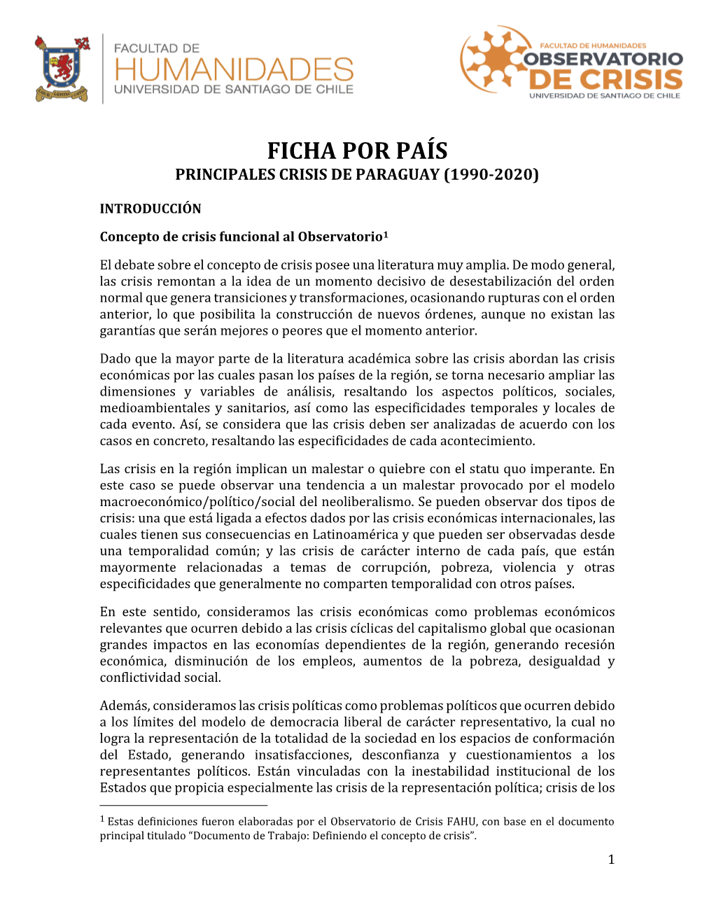 Ficha País Paraguay