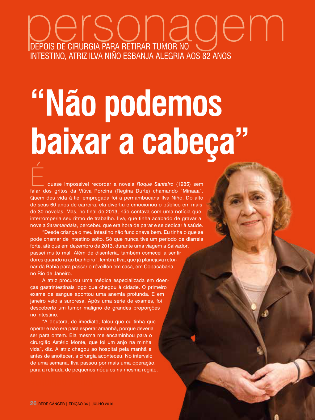 “Não Podemos Baixar a Cabeça”