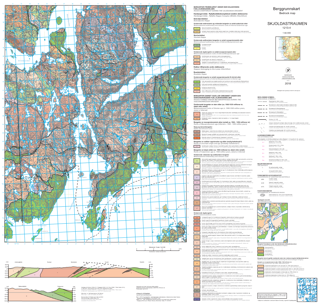 SKJOLDASTRAUMEN Berggrunnskart