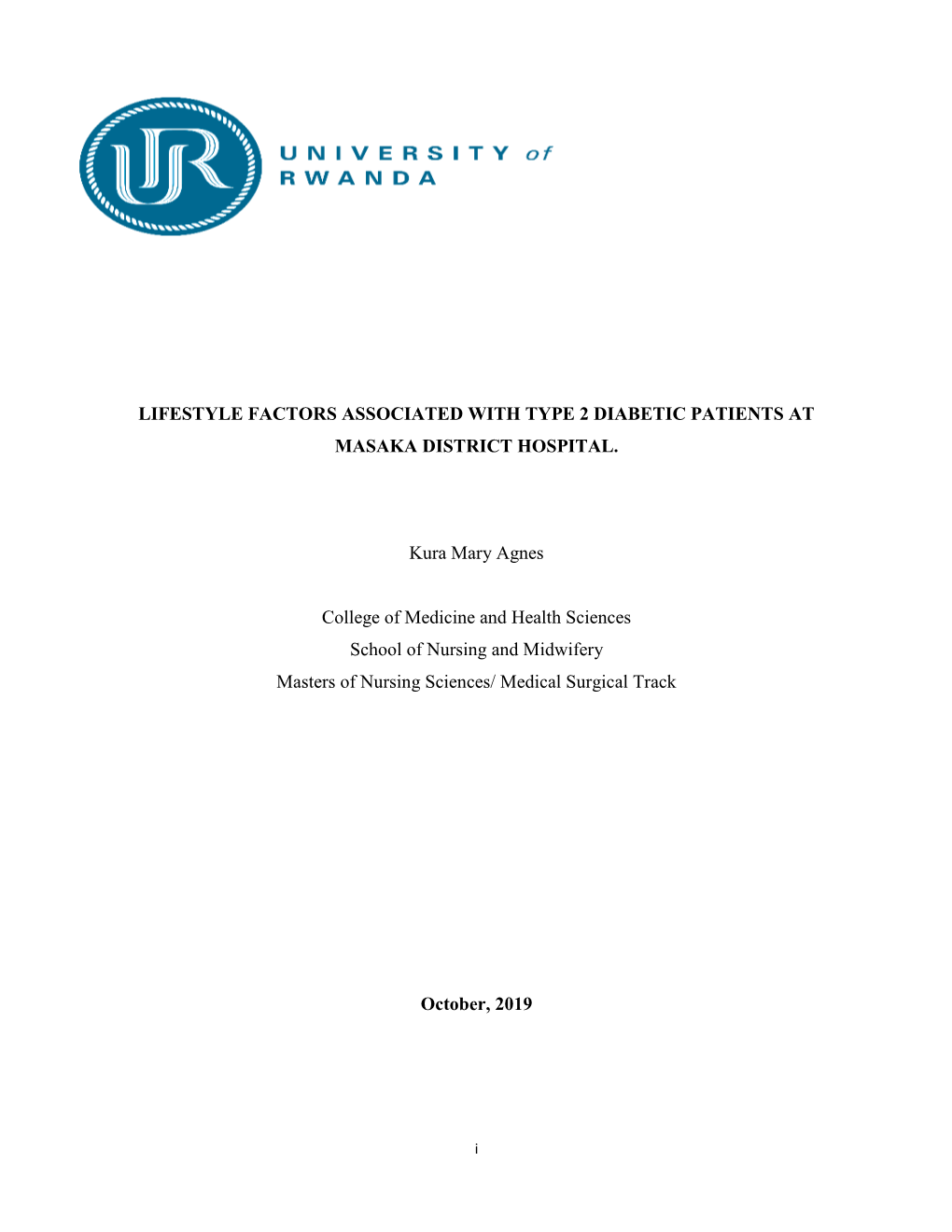 Lifestyle Factors Associated with Type 2 Diabetic Patients at Masaka District Hospital