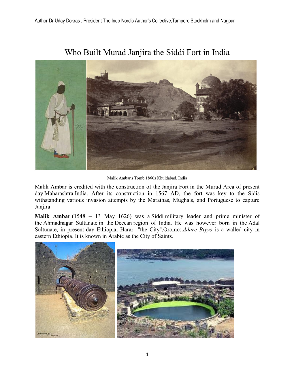 Who Built Murad Janjira the Siddi Fort in India