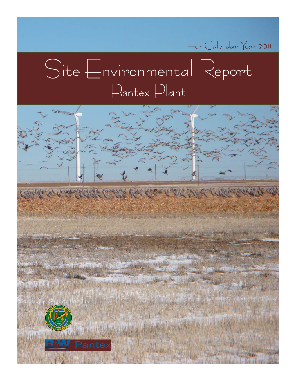 2011 Site Environmental Report Pantex Plant This Page Was Intentionally Left Blank