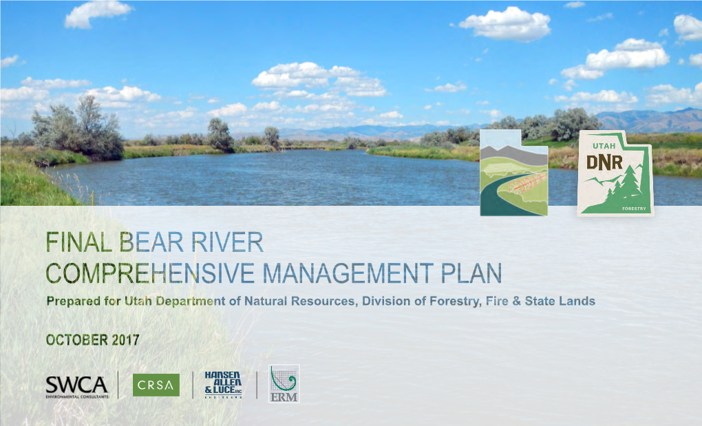 Final Bear River Comprehensive Management Plan