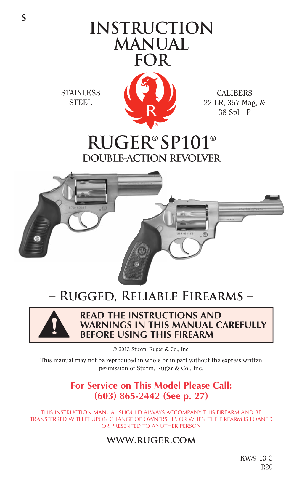 RUGER SP101 Revolver