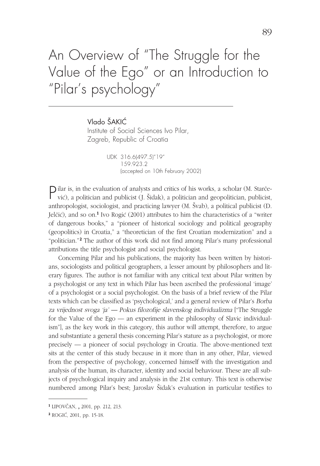 Pilar's Psychology