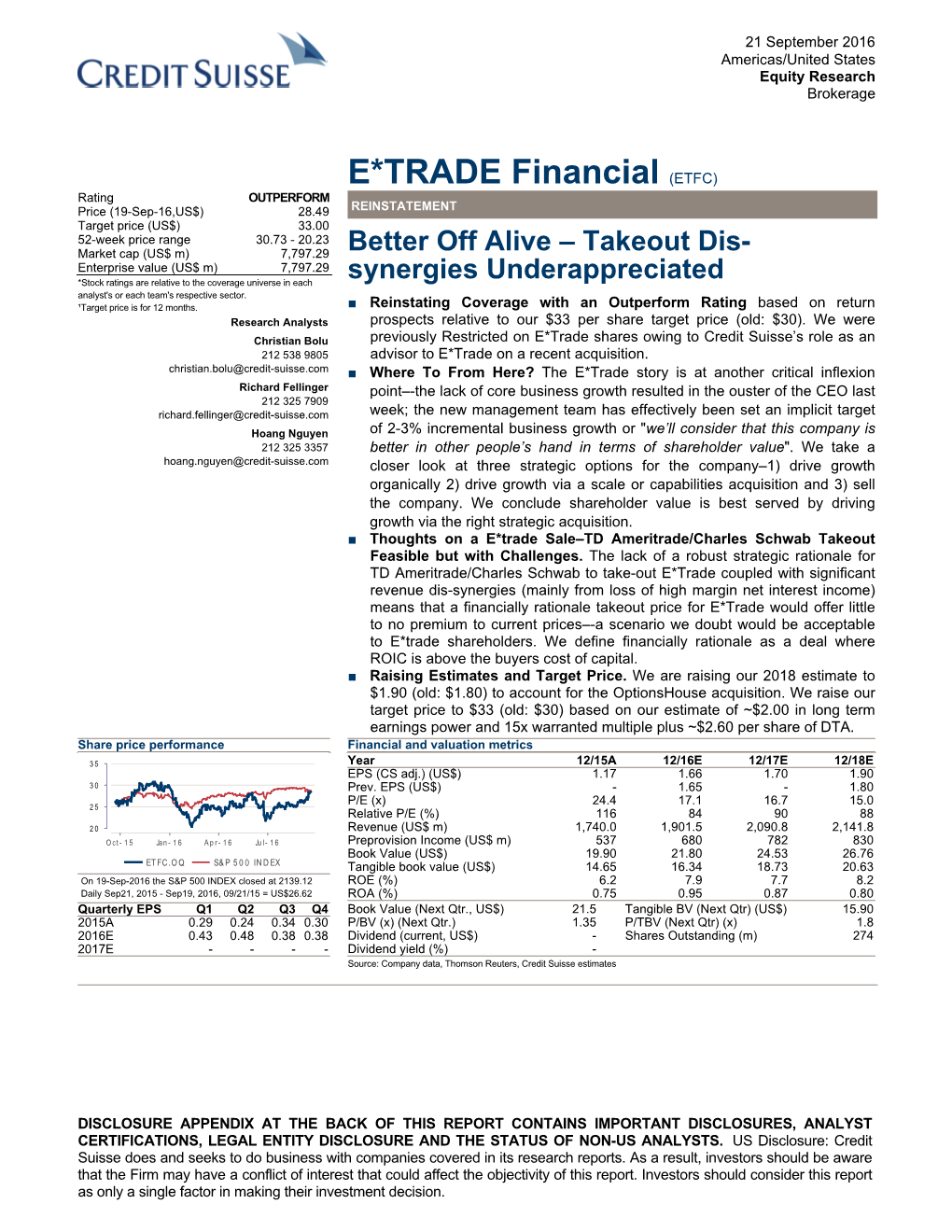 E*TRADE Financial (ETFC)