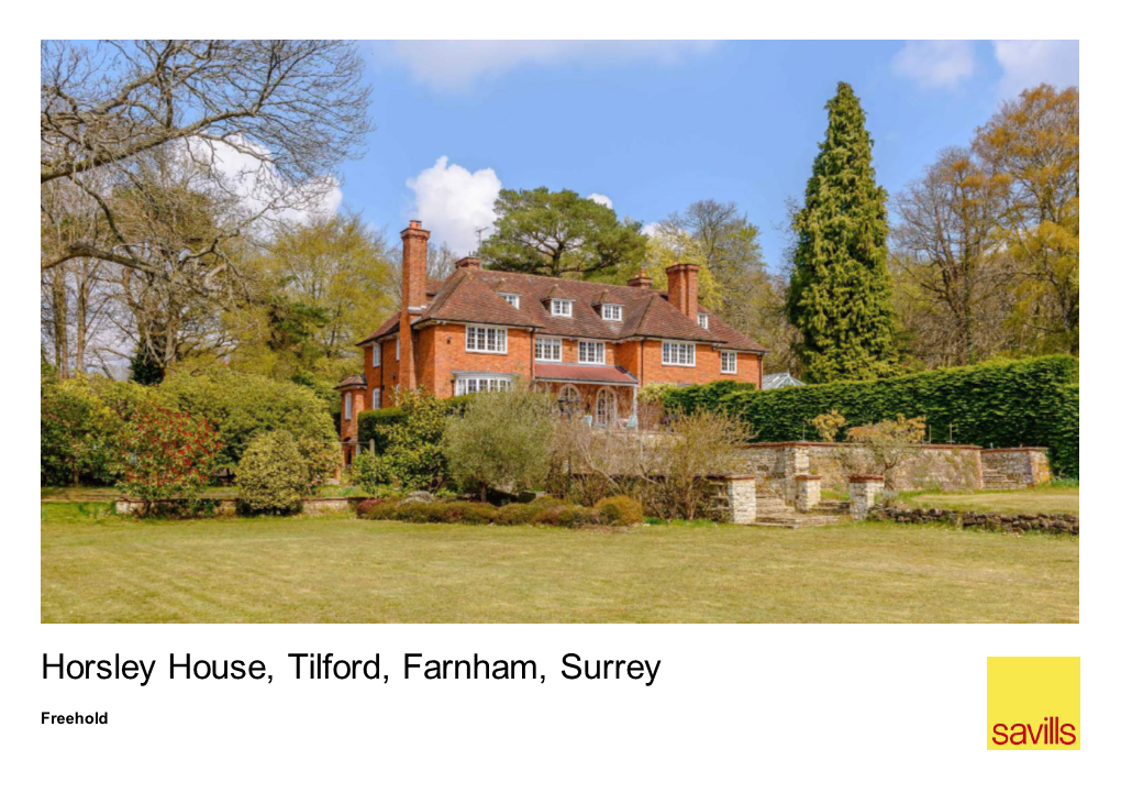 Horsley House, Tilford, Farnham, Surrey