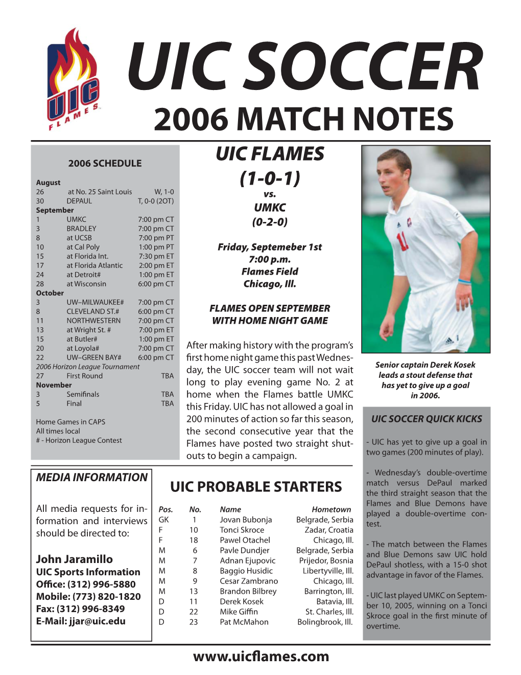 UIC Soccer 2006 Notes Template.Indd