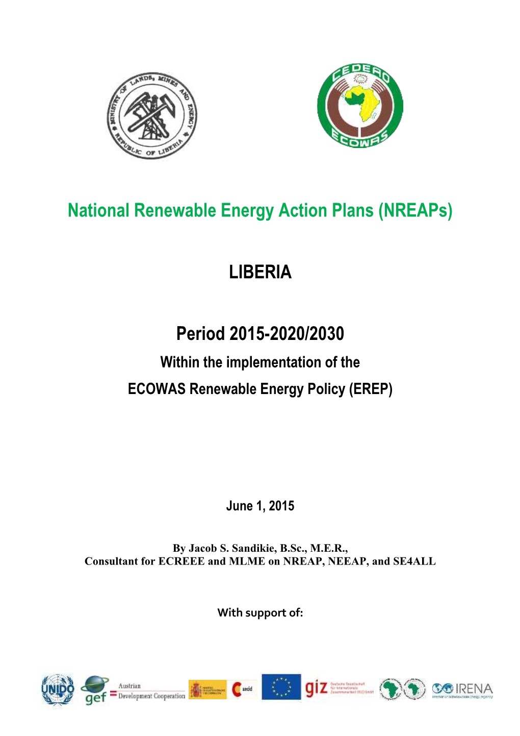 National Renewable Energy Action Plans (Nreaps)