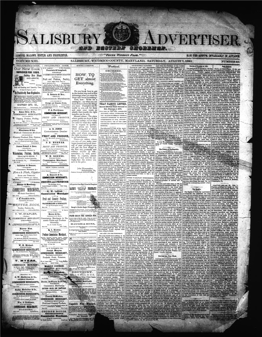 Salisbury Advertiser and Eastern Shoreman 08-1880.Pdf