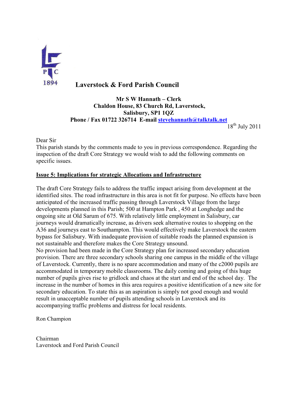 Laverstock & Ford Parish Council