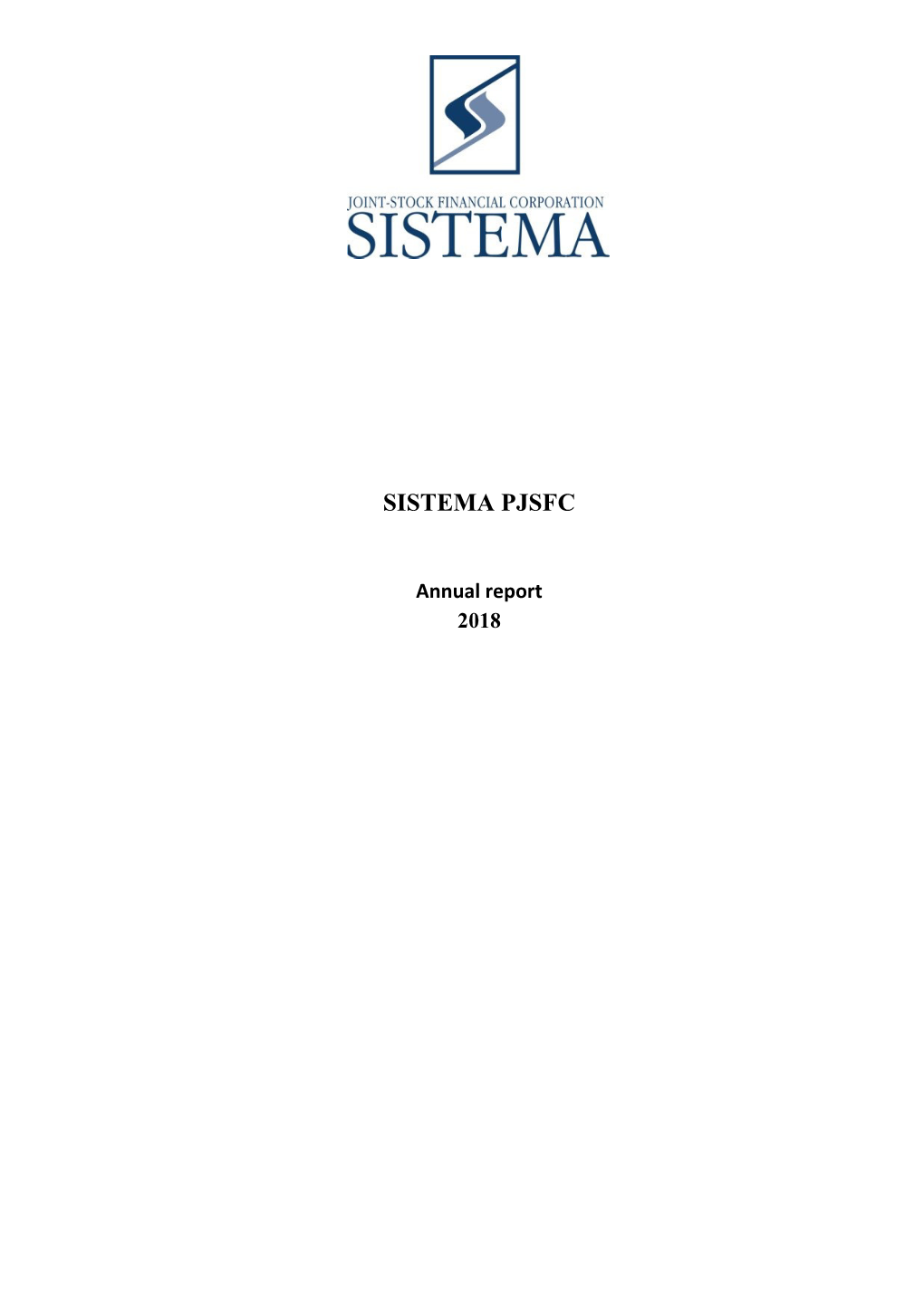 SISTEMA PJSFC Annual Report 2018