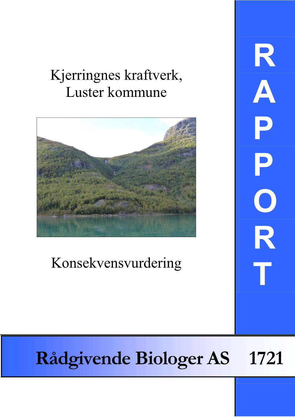 Kjerringnes Kraftverk, Luster Kommune Konsekvensvurdering