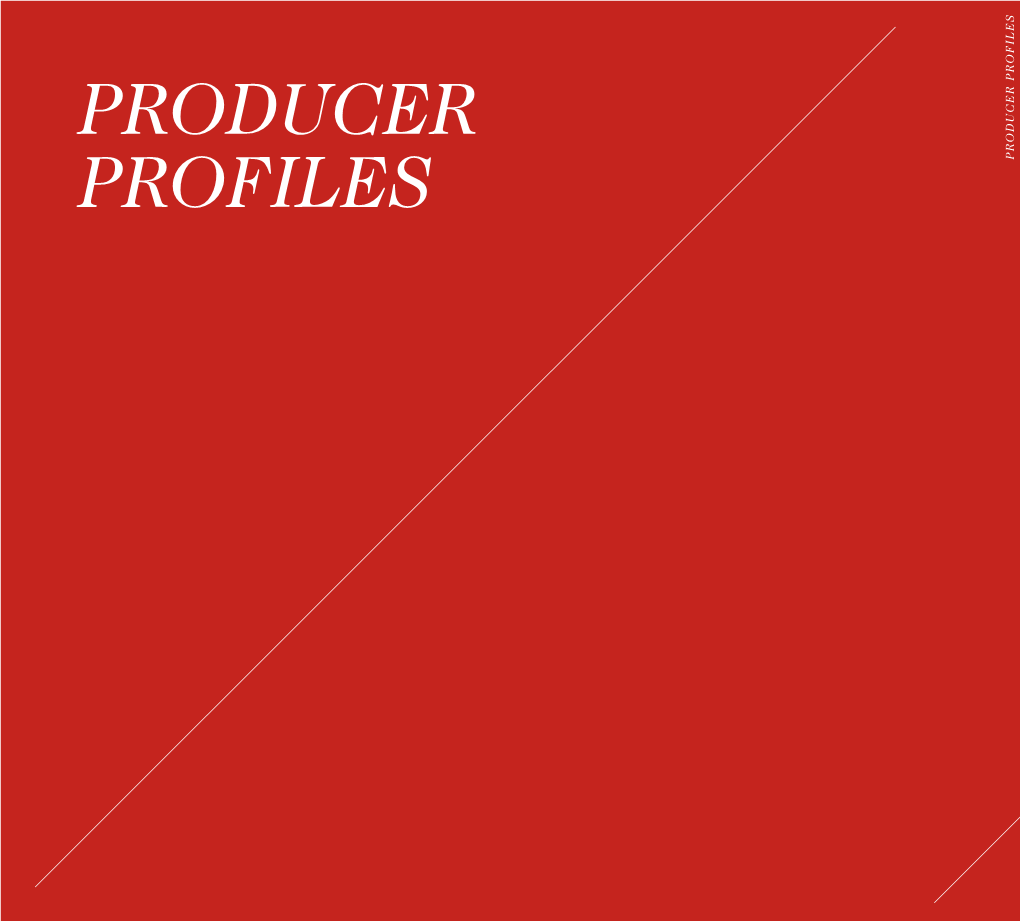 PRODUCER PROFILES PRODUCER PROFILES Expand Your Brand
