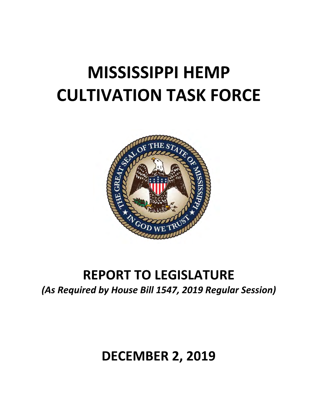 Mississippi Hemp Cultivation Task Force