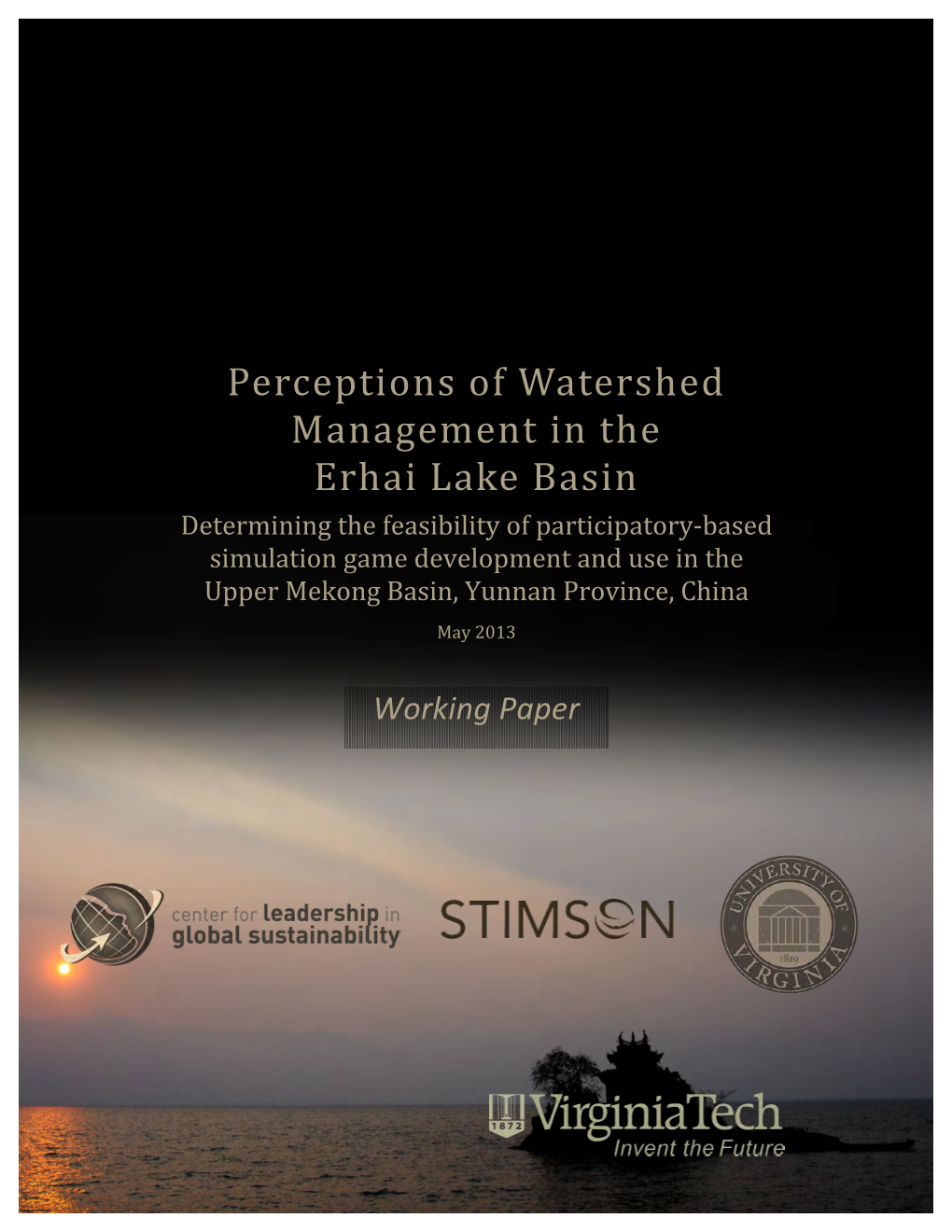 Perceptions of Watershed Management in Lake Erhai Basin