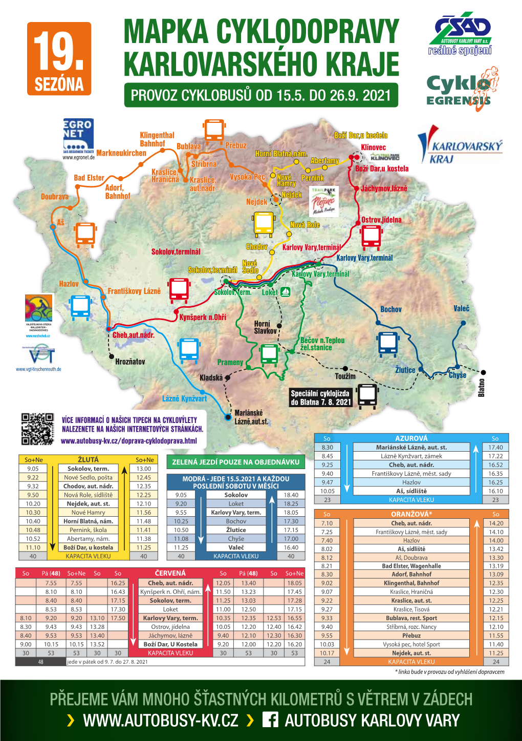 Mapka Cyklodopravy Karlovarského Kraje