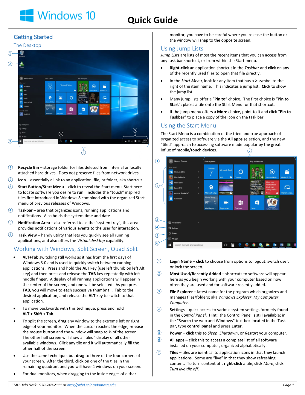 Windows 10 Quick Guide