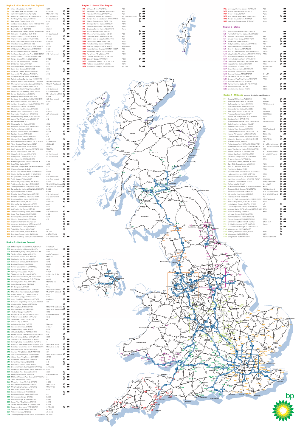 Region B - East & South East England Region D - South West England