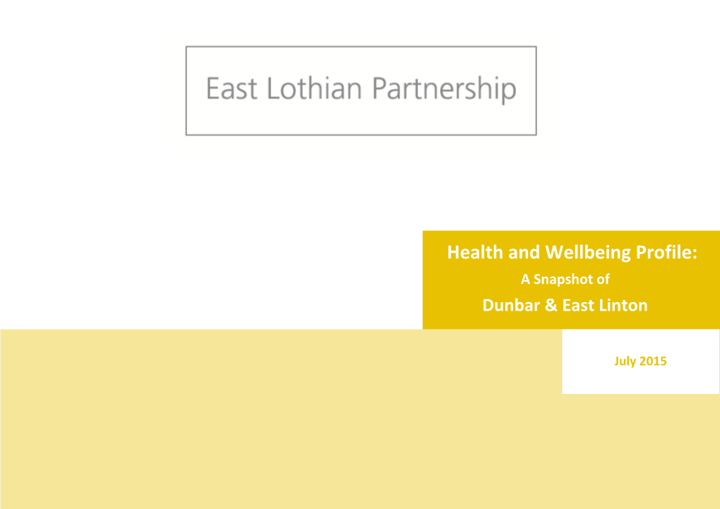 Dunbar & East Linton Health & Wellbeing Profile