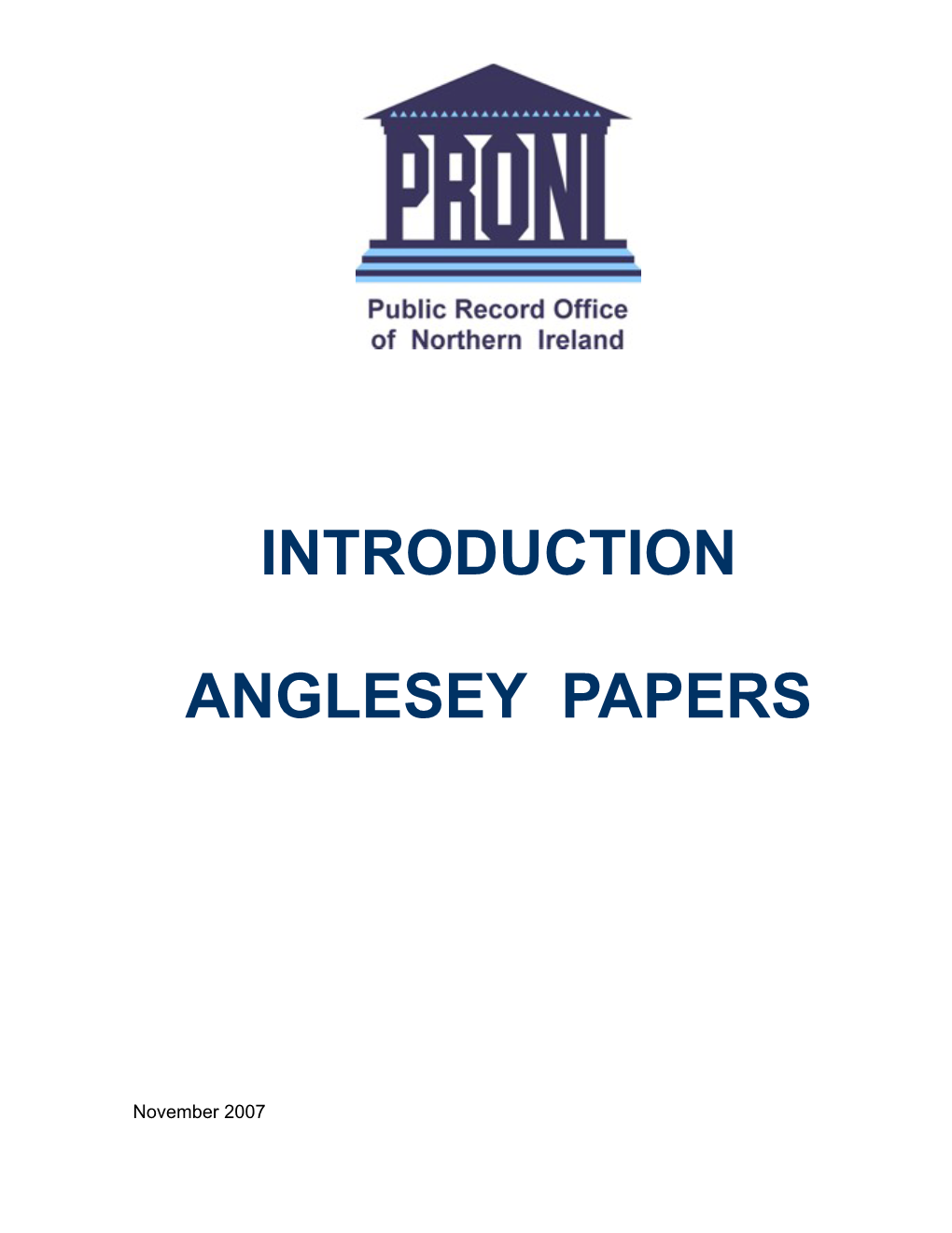 Introduction to the Anglesey Papers Adobe