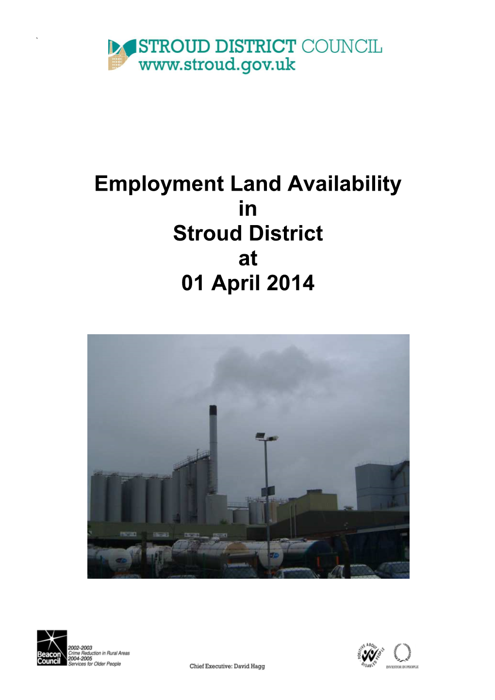Employment Land Availability in Stroud District at 01 April 2014