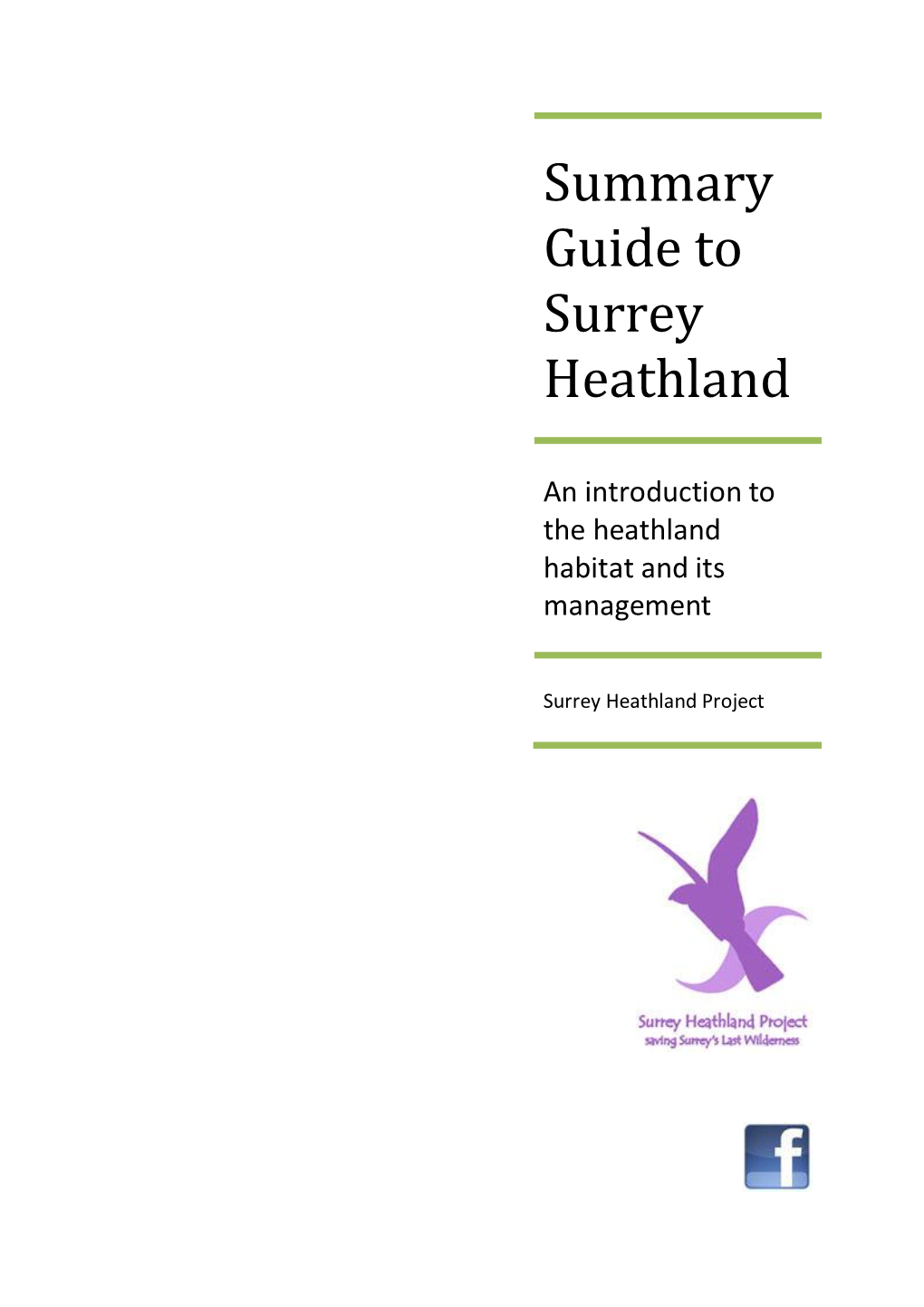 Summary Guide to Surrey Heathland