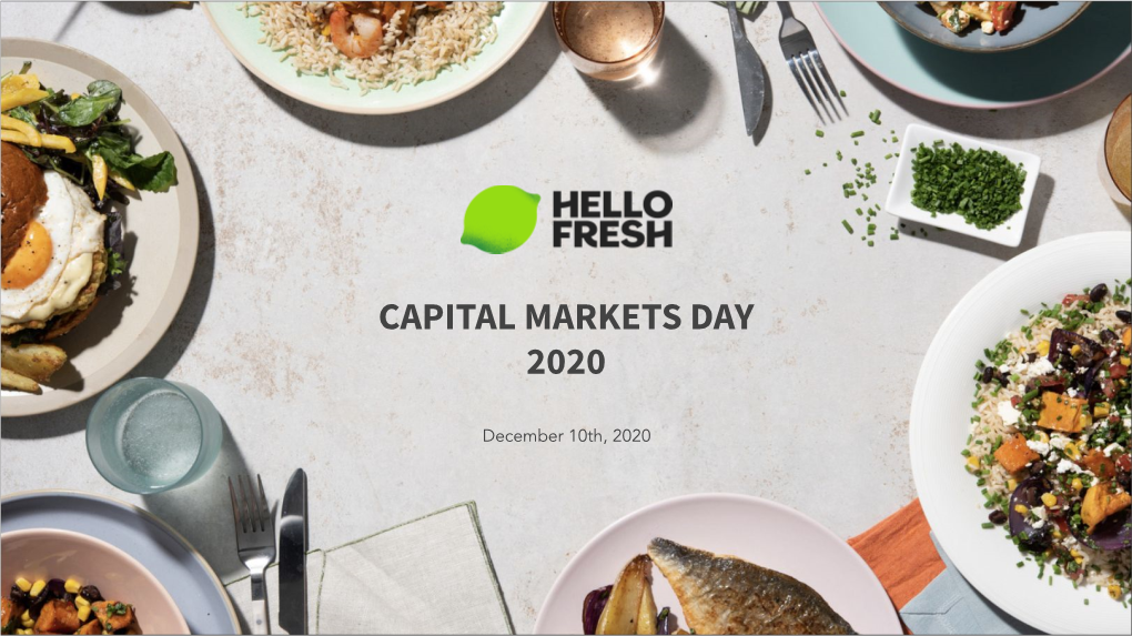 2020 Capital Markets Day Presentation