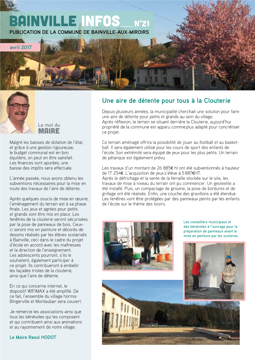 Bainville Infos N°21 Publication De La Commune De Bainville-Aux-Miroirs