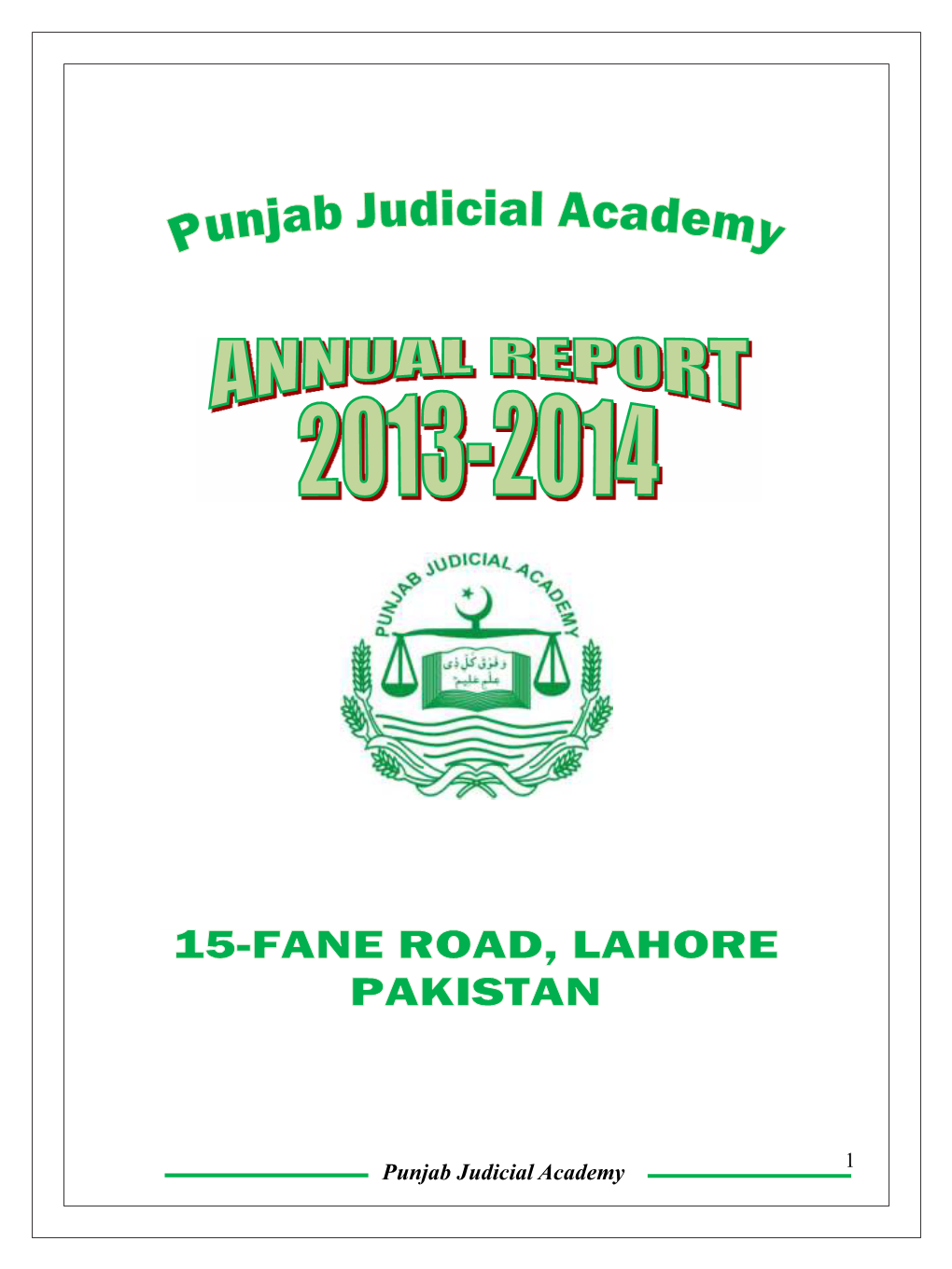 Annual Report 2013-2014 2