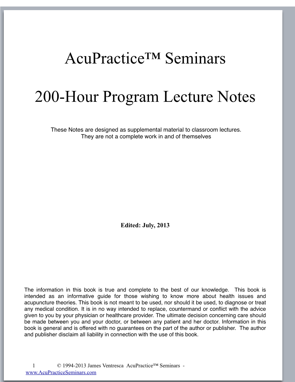 200 Hour Program NOTES July 2013.Pages