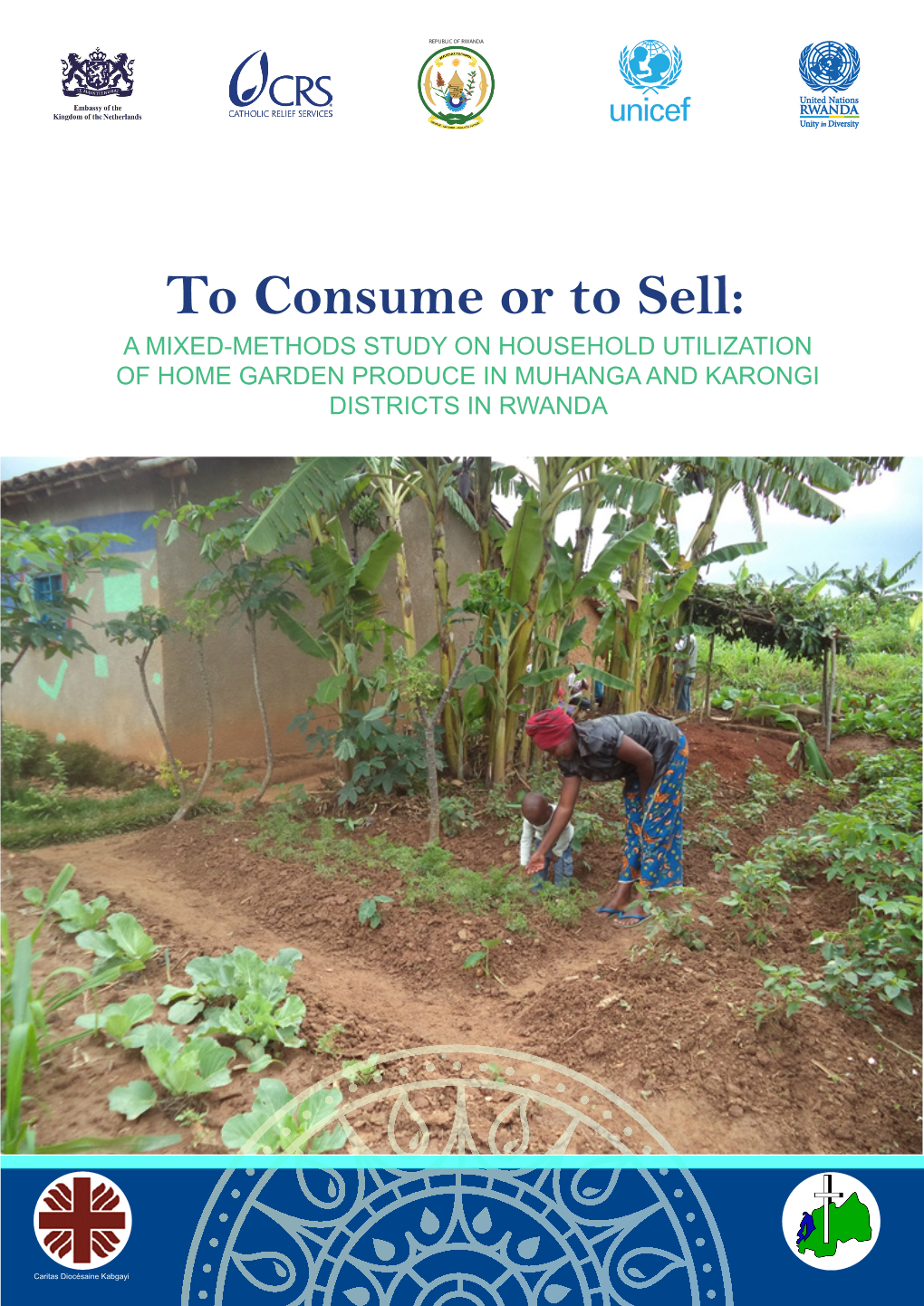 To Consume Or to Sell: a MIXED-METHODS STUDY on HOUSEHOLD UTILIZATION of HOME GARDEN PRODUCE in MUHANGA and KARONGI DISTRICTS in RWANDA