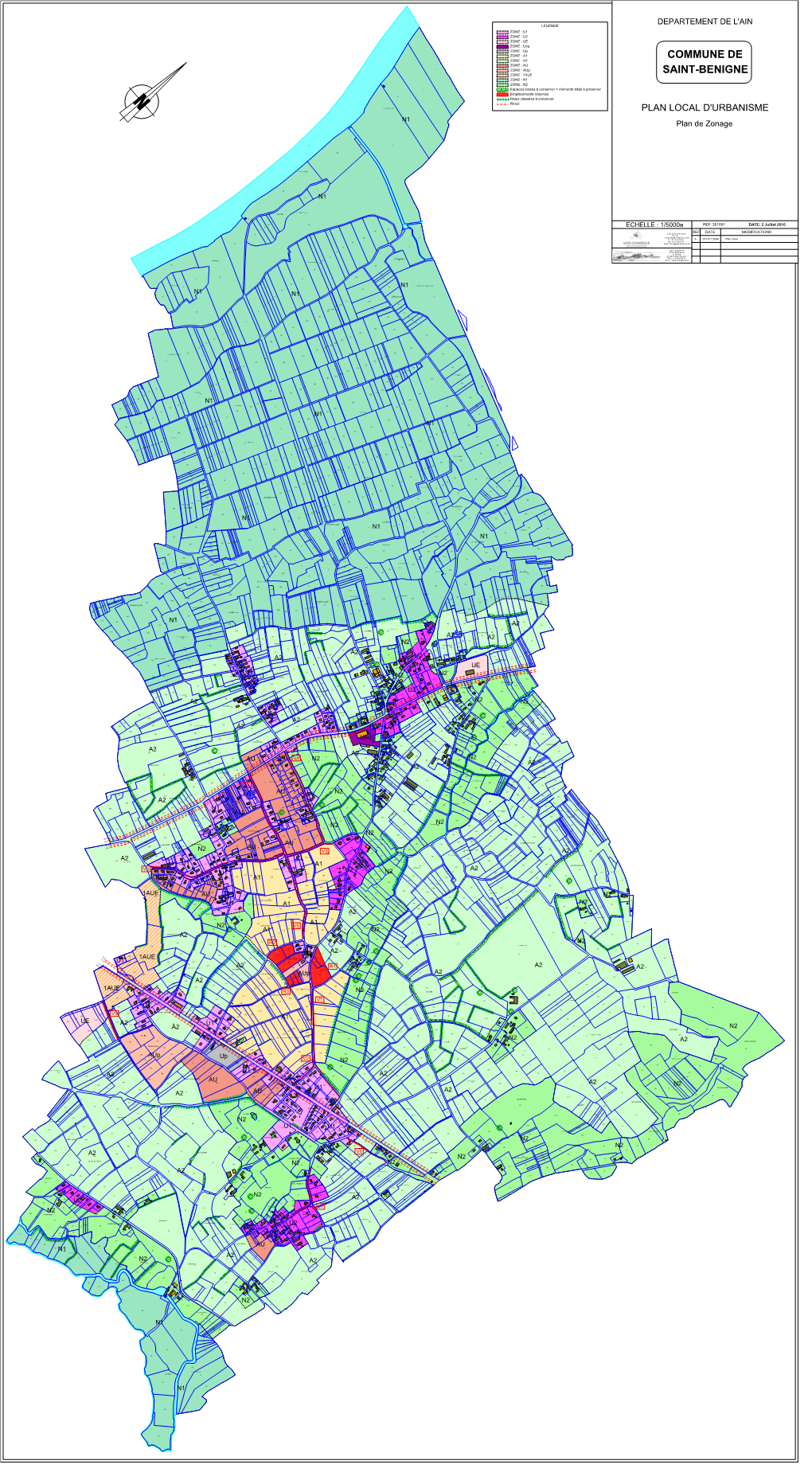PLU Plan Zonage 2010