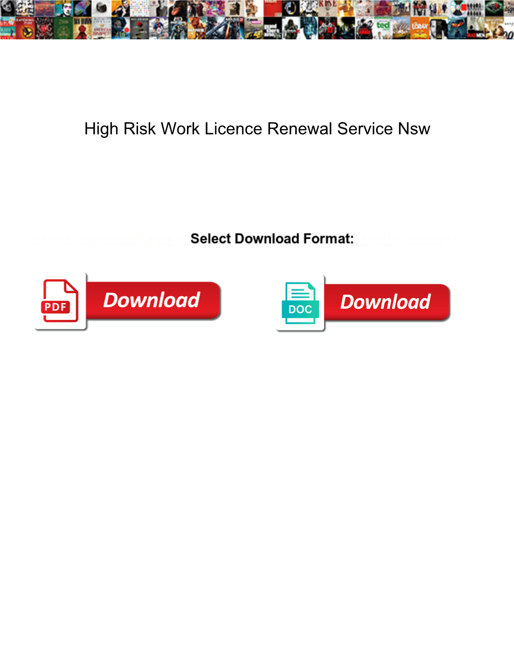 High Risk Work Licence Renewal Service Nsw
