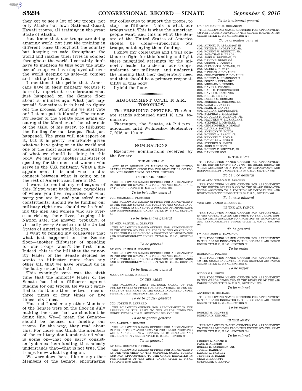 Congressional Record—Senate S5294