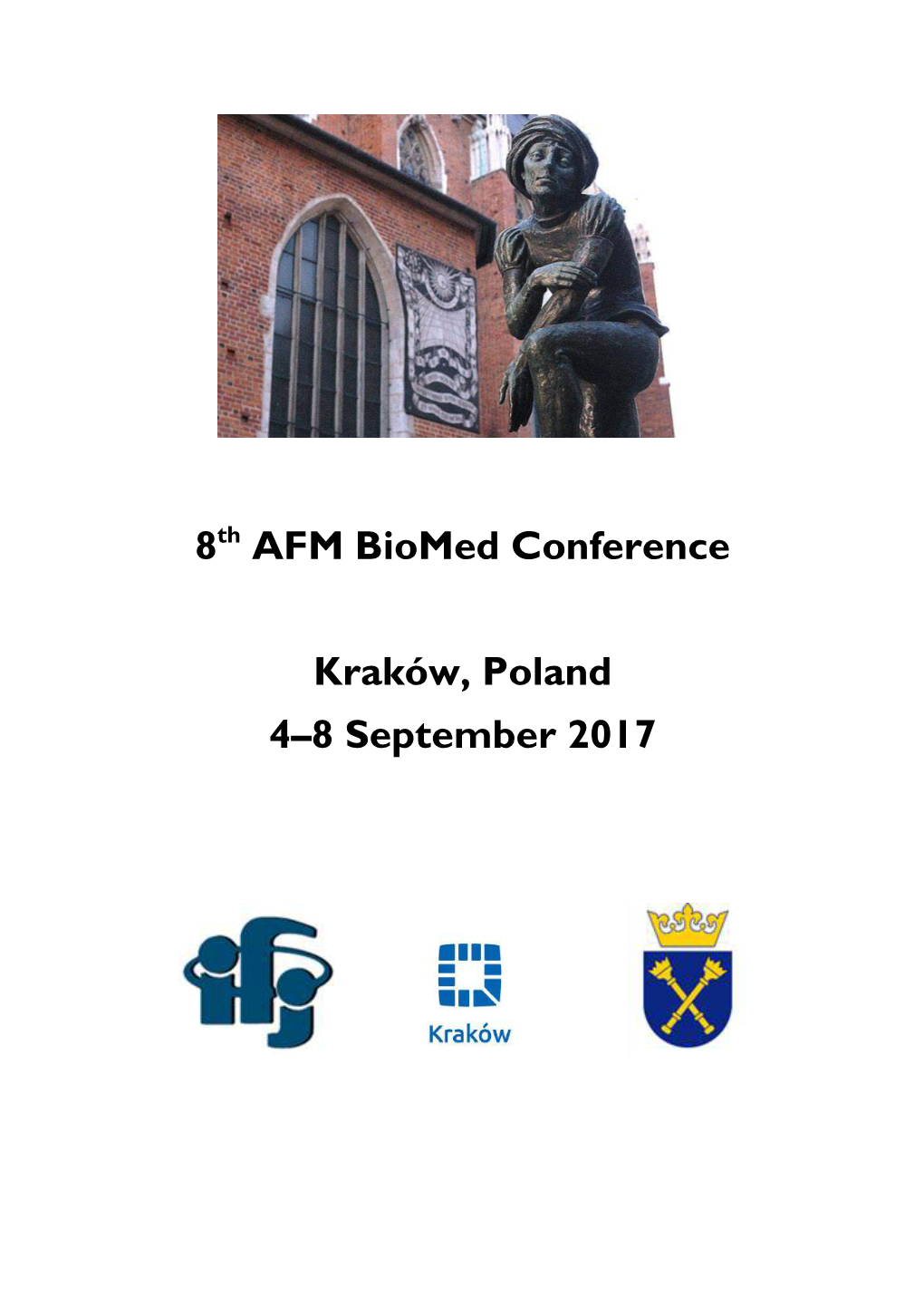 8Th AFM Biomed Conference Kraków, Poland 4–8 September 2017