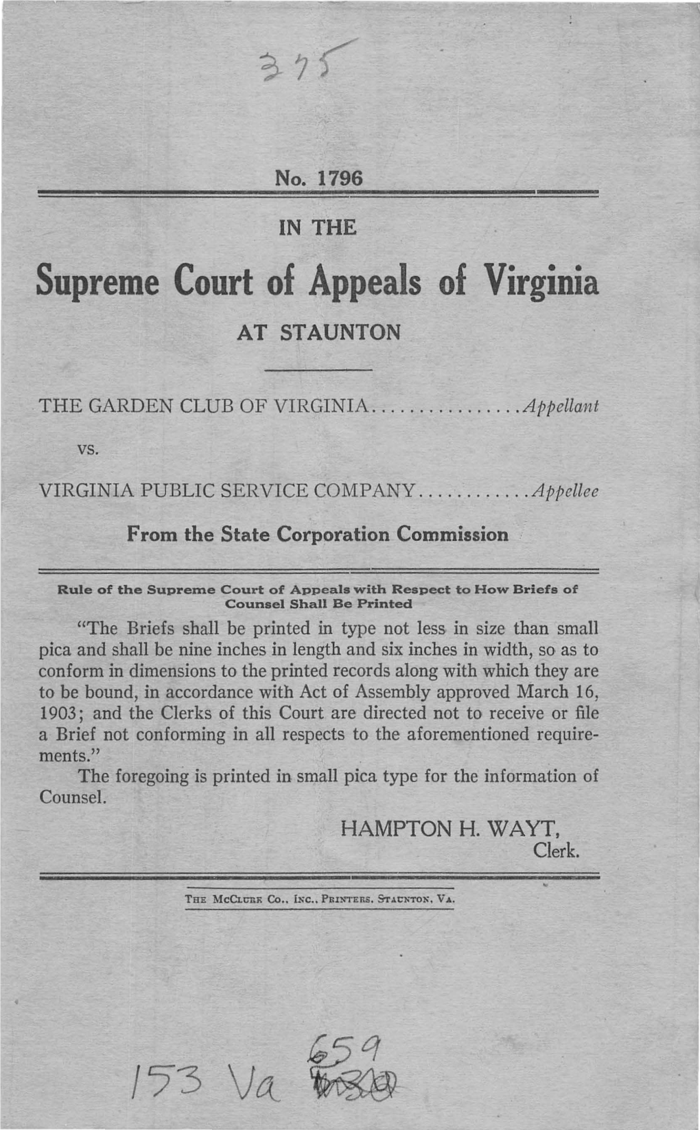 53 Va ~ in the Supreme Court of Appeals of Virginia at STAUNTON