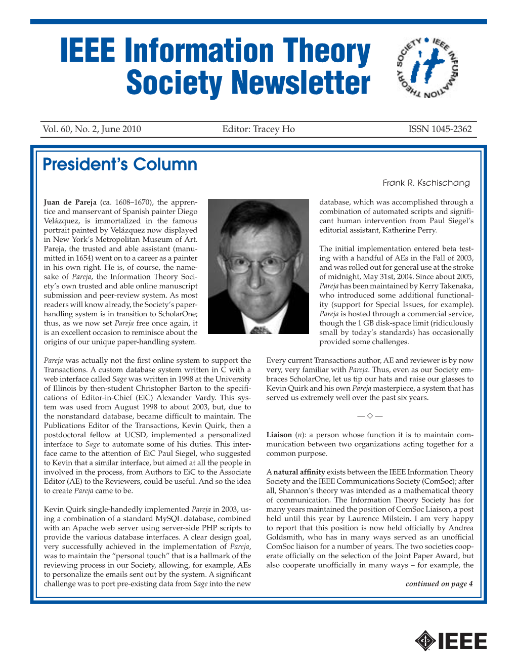 IEEE Information Theory Society Newsletter