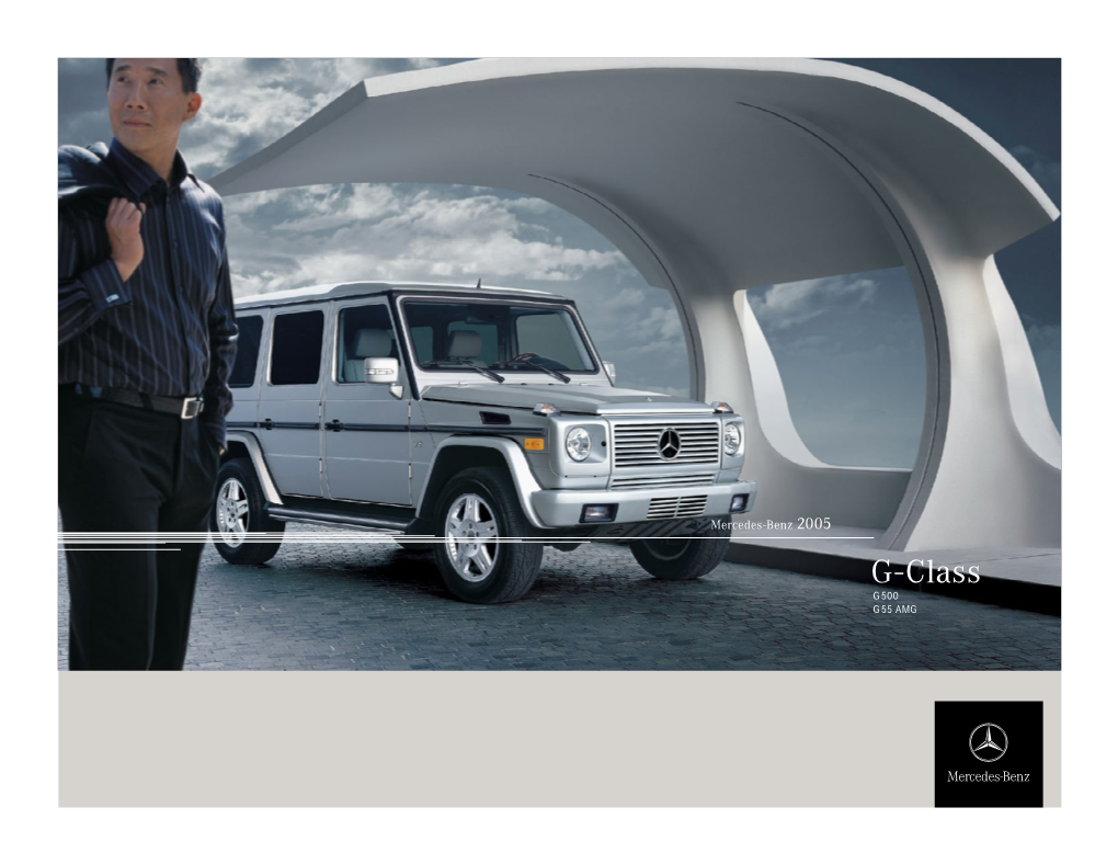 G-Class G500 G55 AMG G55 AMG Shown in D Graphite Metallic with Dealer-Installed Accessory Grille Guard