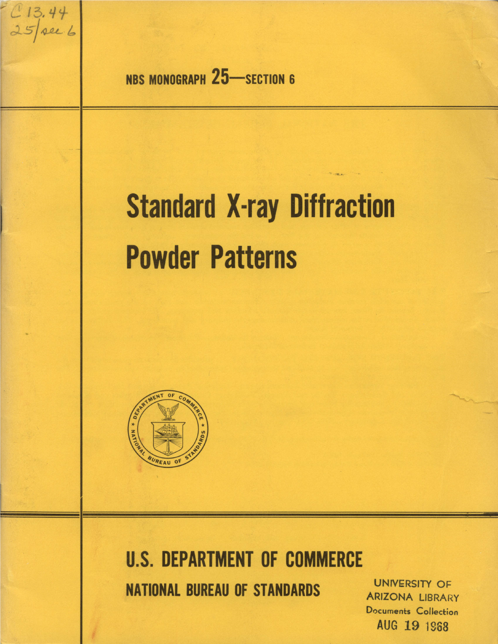 Standard X-Ray Diffraction Powder Patterns