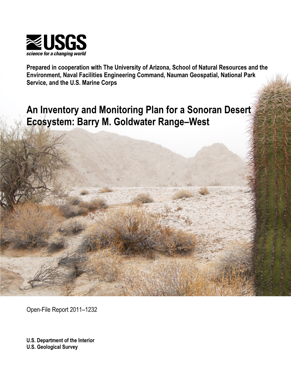 An Inventory and Monitoring Plan for a Sonoran Desert Ecosystem: Barry M