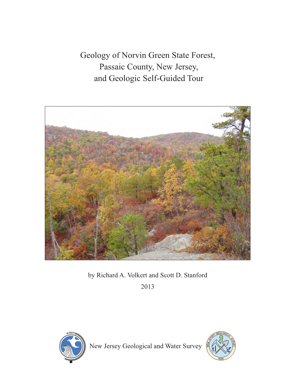 Geology of Norvin Green State Forest, Passiac County, New Jersey, And