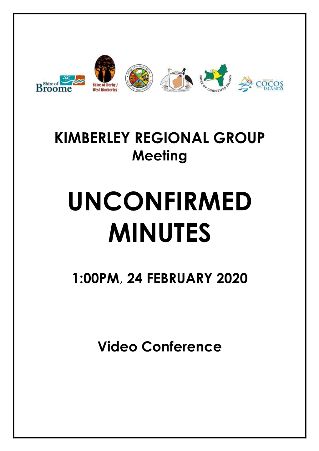 Minutes of Kimberley Regional Group