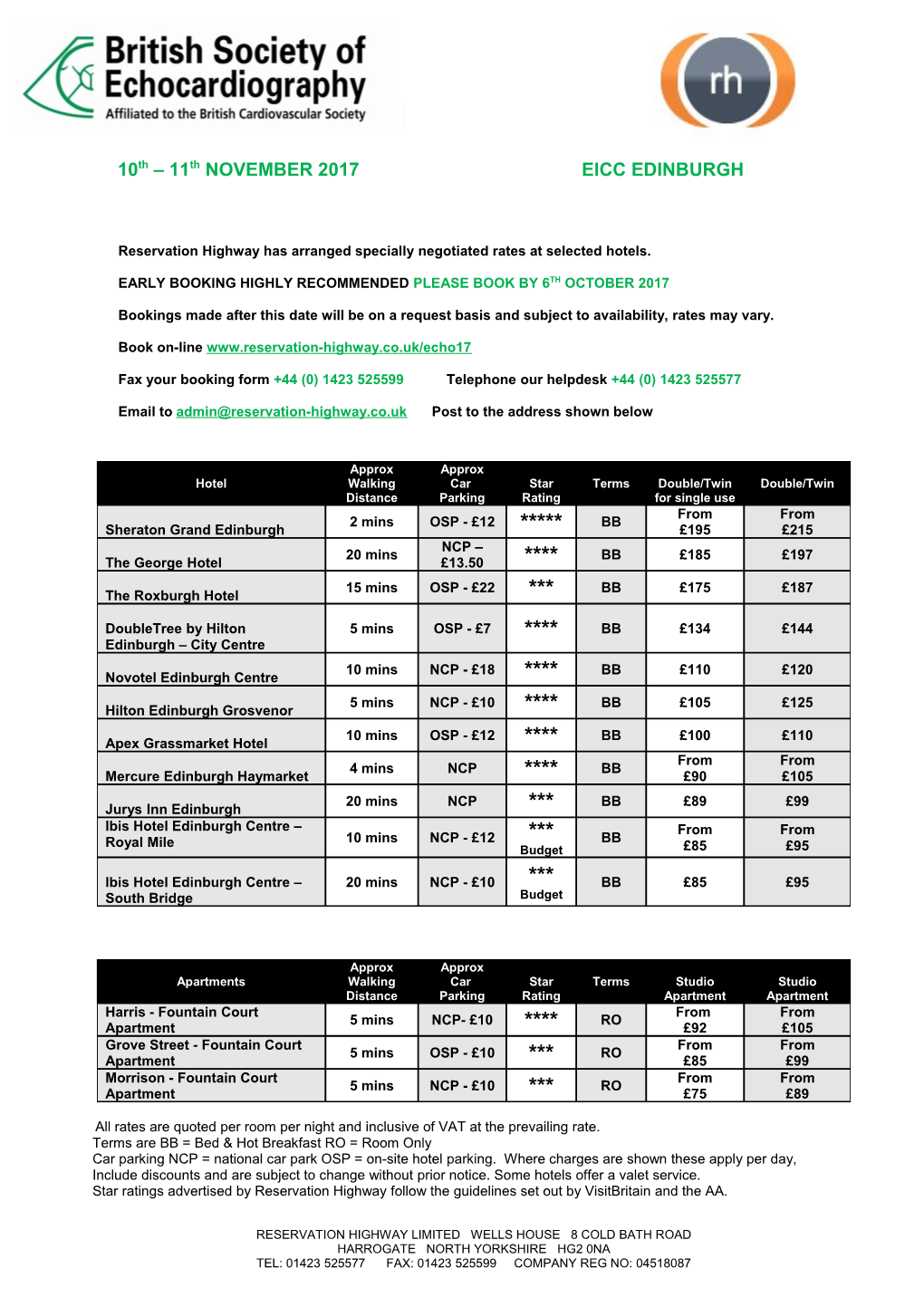 Reservation Highway Has Arranged Specially Negotiated Rates at Selected Hotels