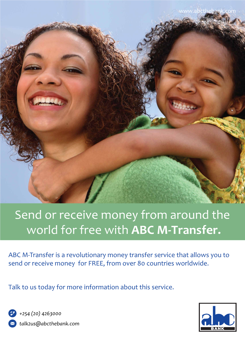 Send Or Receive Money from Around the World for Free with ABC M-Transfer