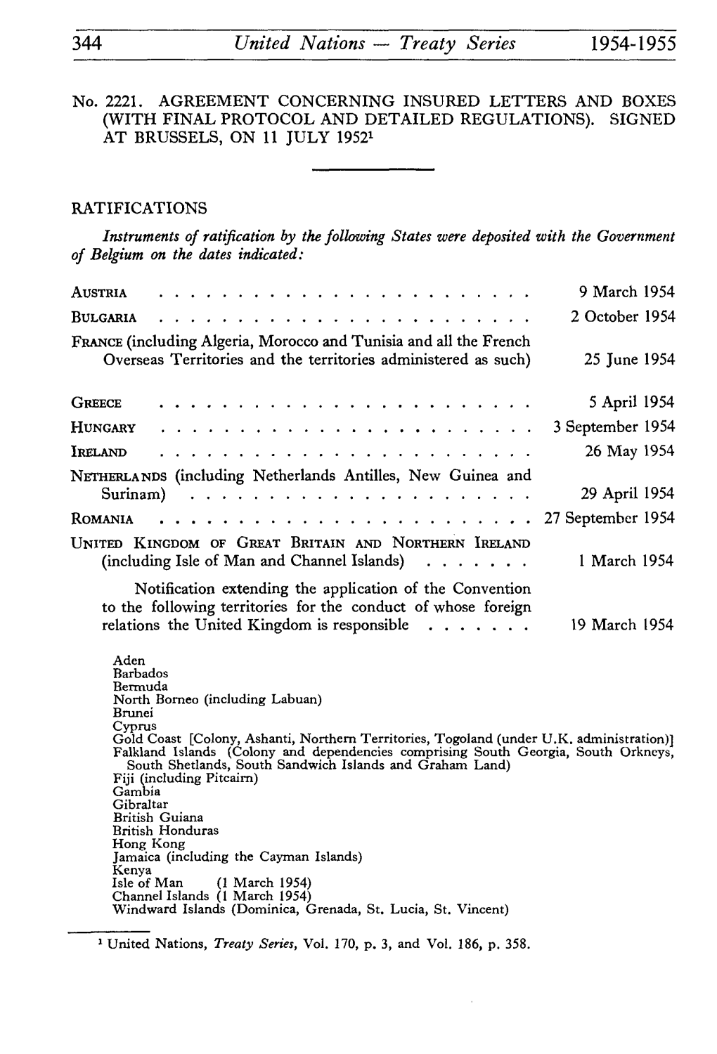 344 United Nations Treaty Series 1954-1955