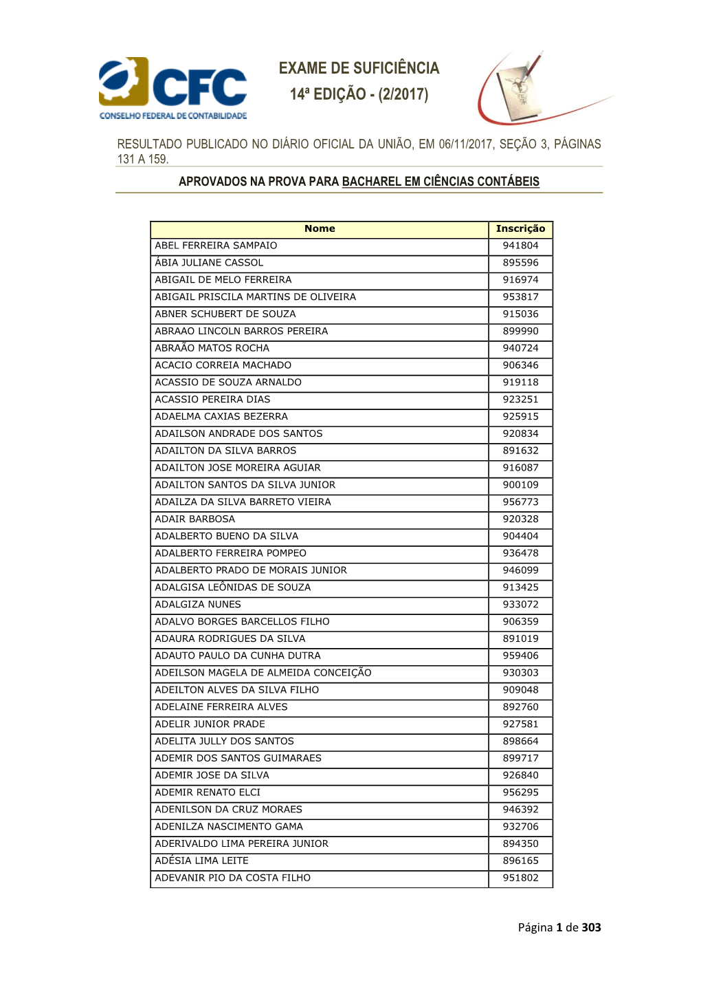 Exame De Suficiência 14ª Edição - (2/2017)