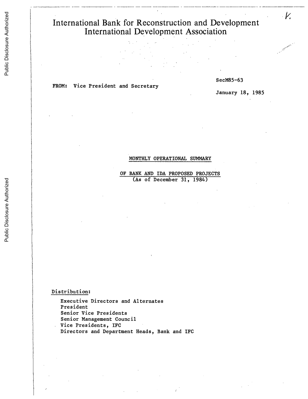 World Bank Document